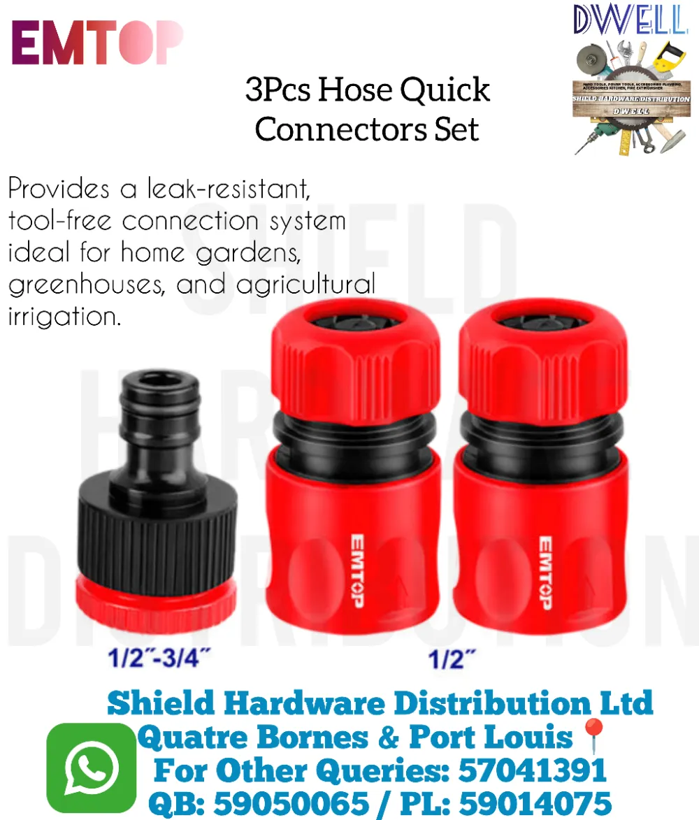 3 Pcs Hose Quick Connectors Set