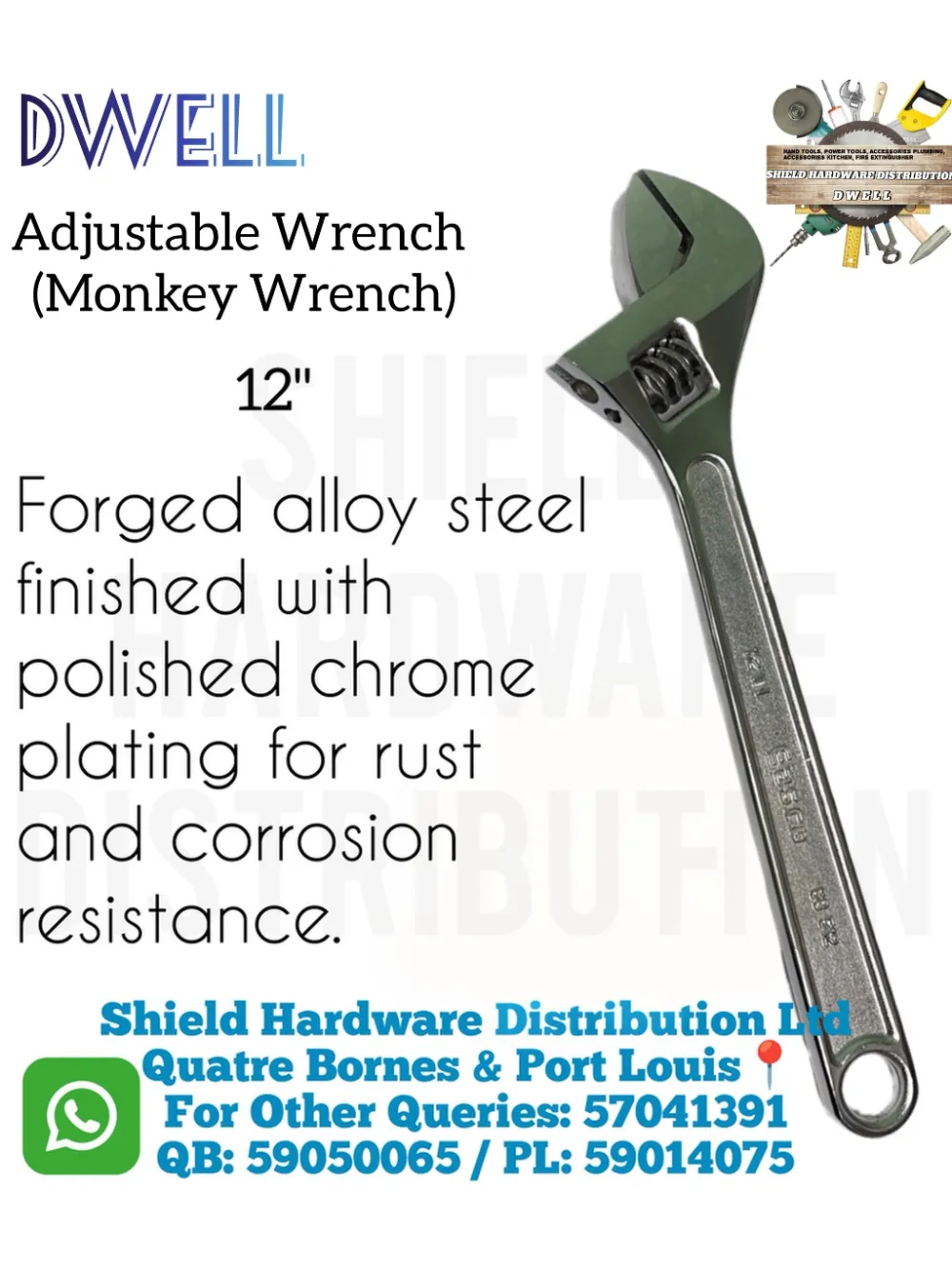 Adjustable wrench (Monkey wrench)