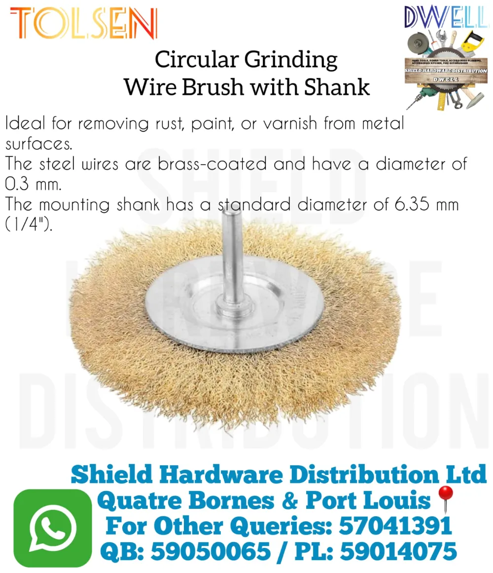 Circular Grinding Wire Brush With Shank