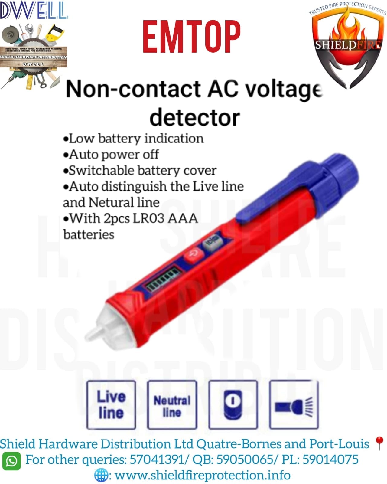EMTOP Non Contact AC Voltage Detector