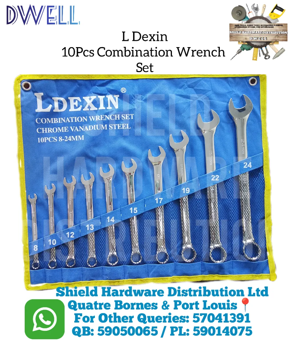 L Dexin 10 Pcs Combination Wrench Set