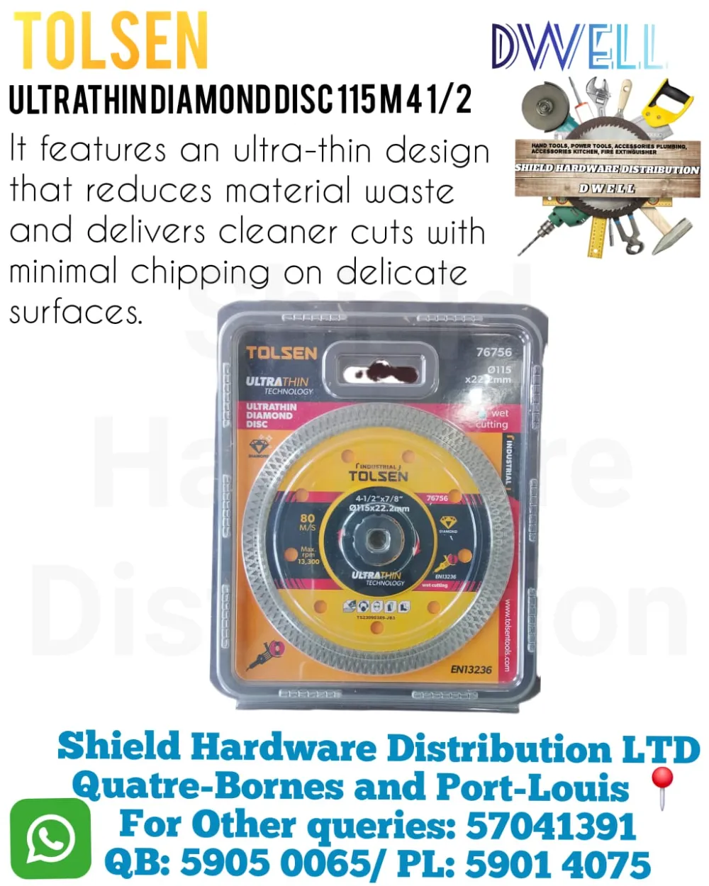 Ultrathin Diamond Disc 115M 4 1/2